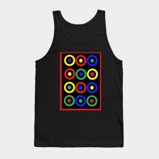 RETRO GAME GEOMETRIC CIRCLES Tank Top